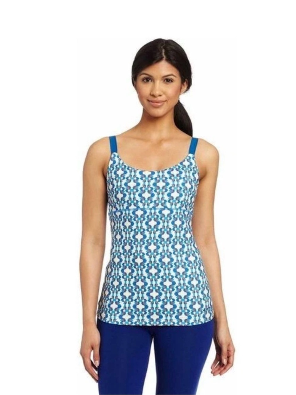 MERRELL Women's Emery Ikat Athletic Tank Top Built in Bra Wide Strap Size Small